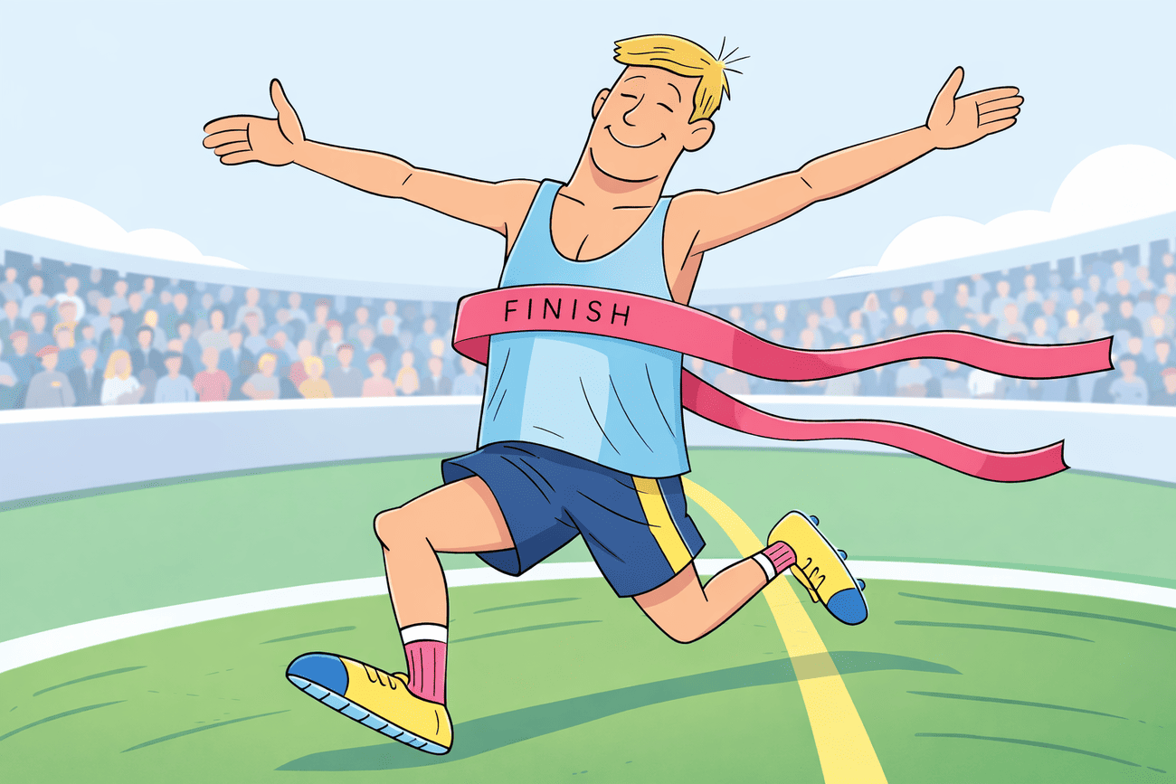 Иллюстрация глагола win